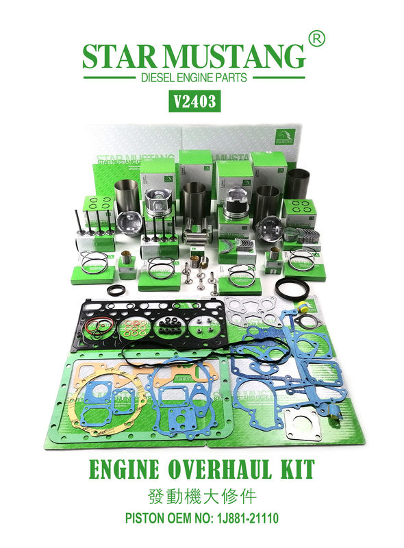 Hoogwaardige reparatieonderdelen V2203 V2403 1G780-21113 1G796-21112 1J884-21110 Voor Kubota mini graafmachine