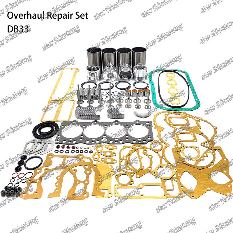 DB33 Overhaul Repair Kit Cylinder Liner Piston Kit Gasket Kit Valve Seat Guide Hoofdlagers Con Rod Lagers voor Doosan