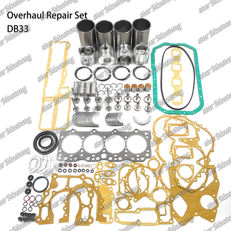 DB33 Overhaul Repair Kit Cylinder Liner Piston Kit Gasket Kit Valve Seat Guide Hoofdlagers Con Rod Lagers voor Doosan