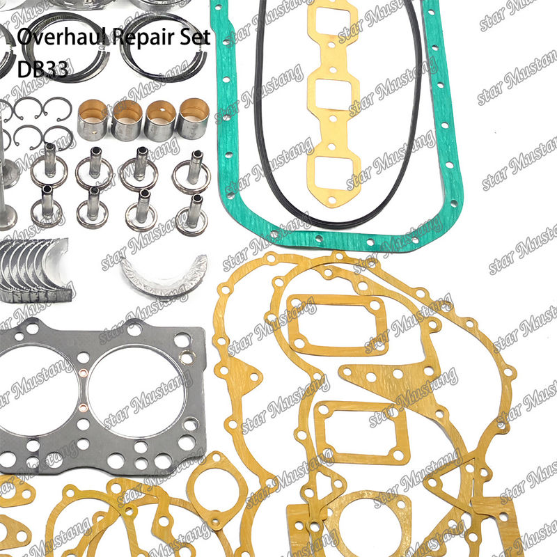 DB33 Overhaul Repair Kit Cylinder Liner Piston Kit Gasket Kit Valve Seat Guide Hoofdlagers Con Rod Lagers voor Doosan
