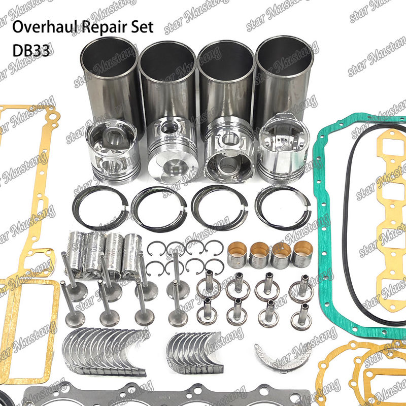 DB33 Overhaul Repair Kit Cylinder Liner Piston Kit Gasket Kit Valve Seat Guide Hoofdlagers Con Rod Lagers voor Doosan