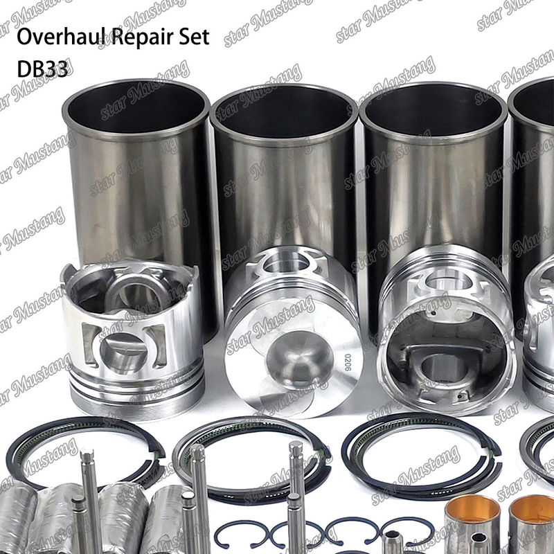 DB33 Overhaul Repair Kit Cylinder Liner Piston Kit Gasket Kit Valve Seat Guide Hoofdlagers Con Rod Lagers voor Doosan