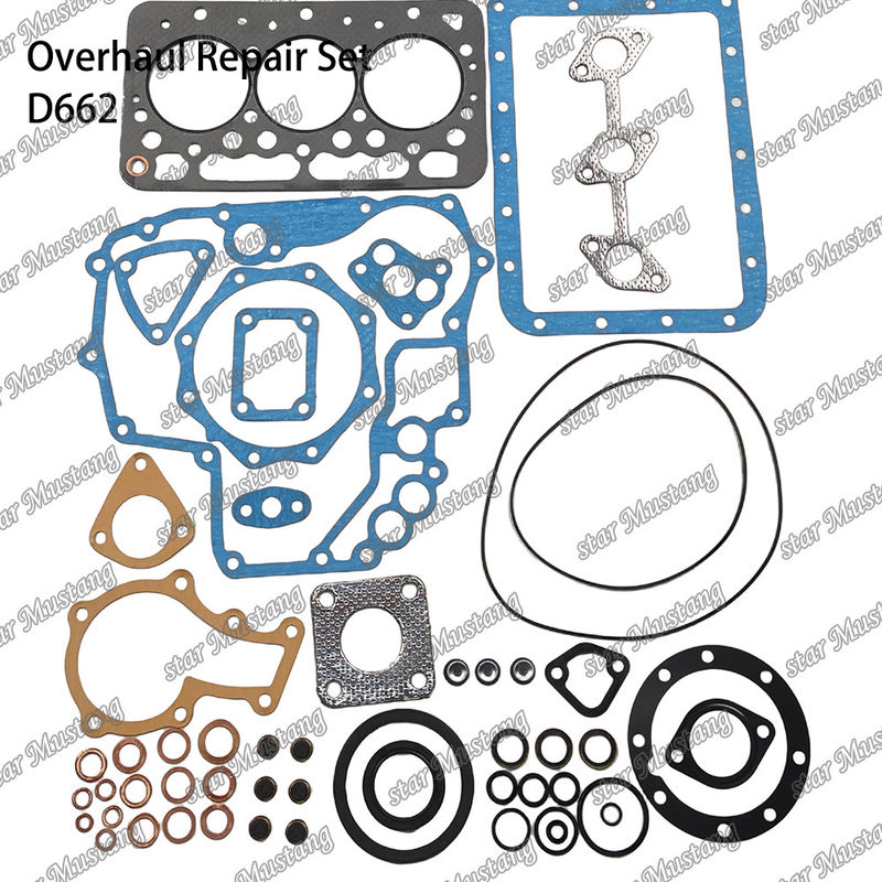 D662 Reparatiepakket Cylinder Liner Piston Kit Gasket Kit Valve Seat Guide Hoofdlagers Con Rod Lagers Voor Kubota