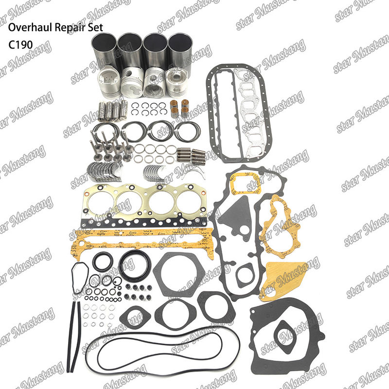 C190 Overhaul Repair Set Cylinder Liner Piston Kit Gasket Kit Valve Seat Guide Hoofdlagers Con Rod Lagers voor Isuzu