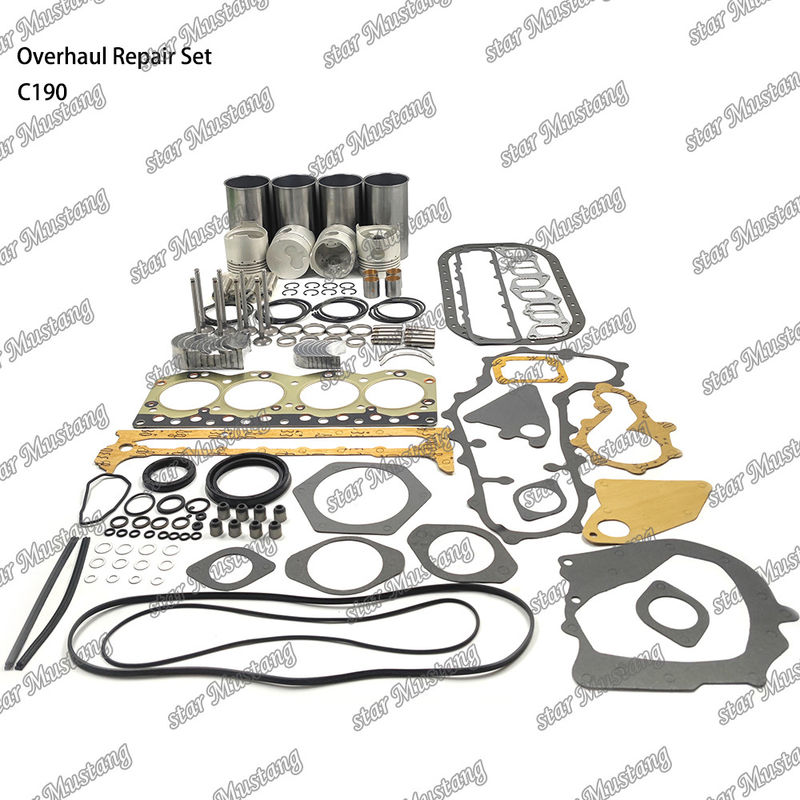 C190 Overhaul Repair Set Cylinder Liner Piston Kit Gasket Kit Valve Seat Guide Hoofdlagers Con Rod Lagers voor Isuzu