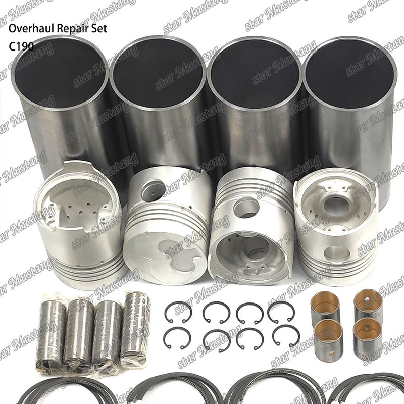 C190 Overhaul Repair Set Cylinder Liner Piston Kit Gasket Kit Valve Seat Guide Hoofdlagers Con Rod Lagers voor Isuzu