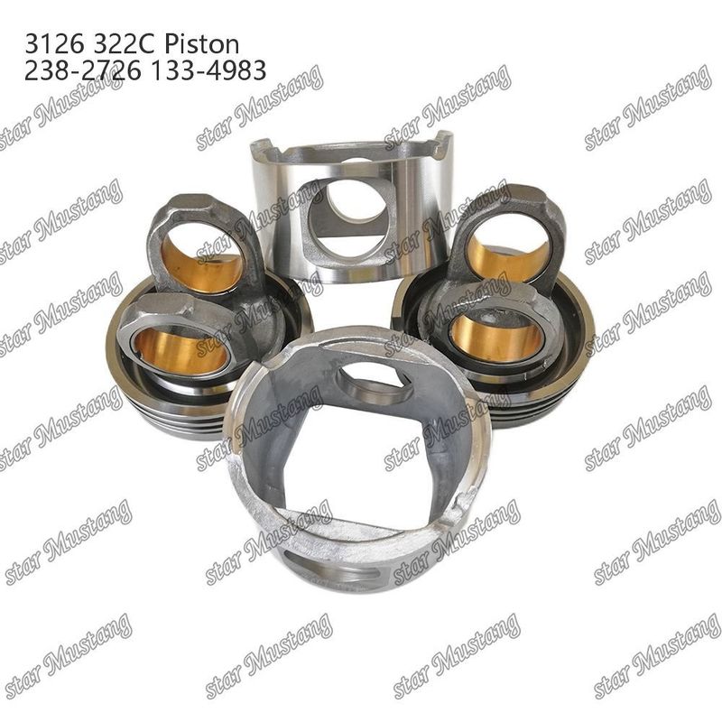 Kolven 3126 322C Verbrandingskamer 74mm 238-2726 133-4983 Geschikt voor Caterpillar Dieselmotoronderdelen