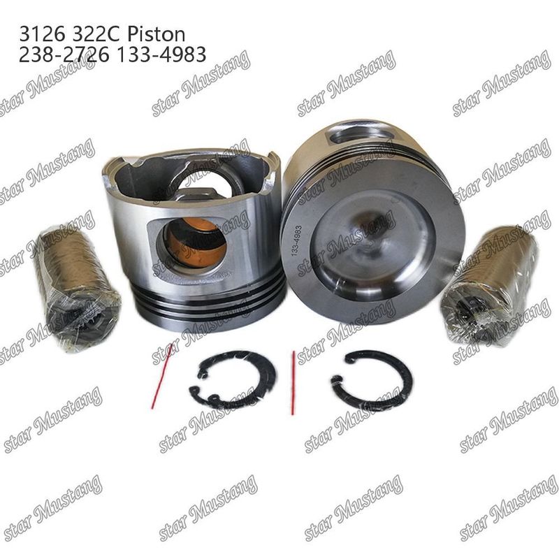 Kolven 3126 322C Verbrandingskamer 74mm 238-2726 133-4983 Geschikt voor Caterpillar Dieselmotoronderdelen
