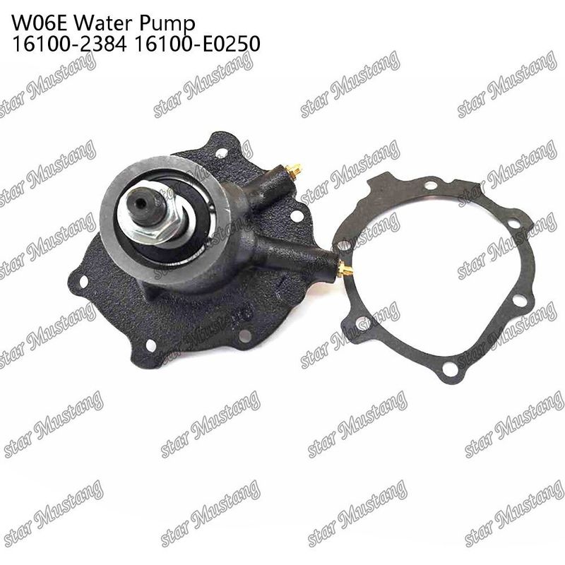 W06E Waterpomp voor motor 16100-2384 16100-E0250 Voor HINO-motoronderdelen
