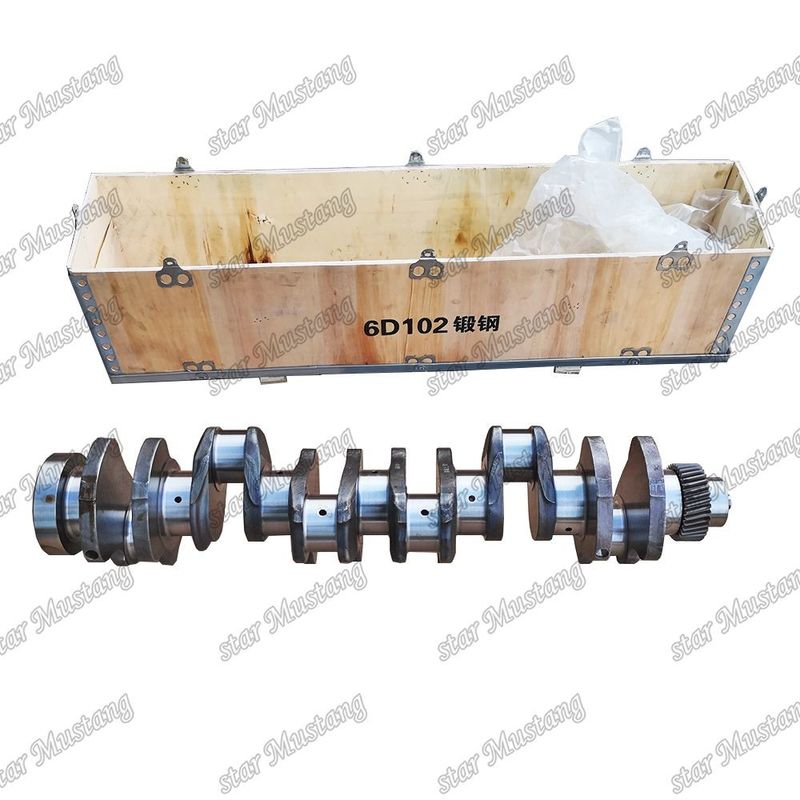 Crankshaft 6D102 6BT 6BT5.9 gesmeed staal 6735-01-1310 3907804 3929037 3908032 Voor reparatieonderdelen van Cummins dieselmotoren