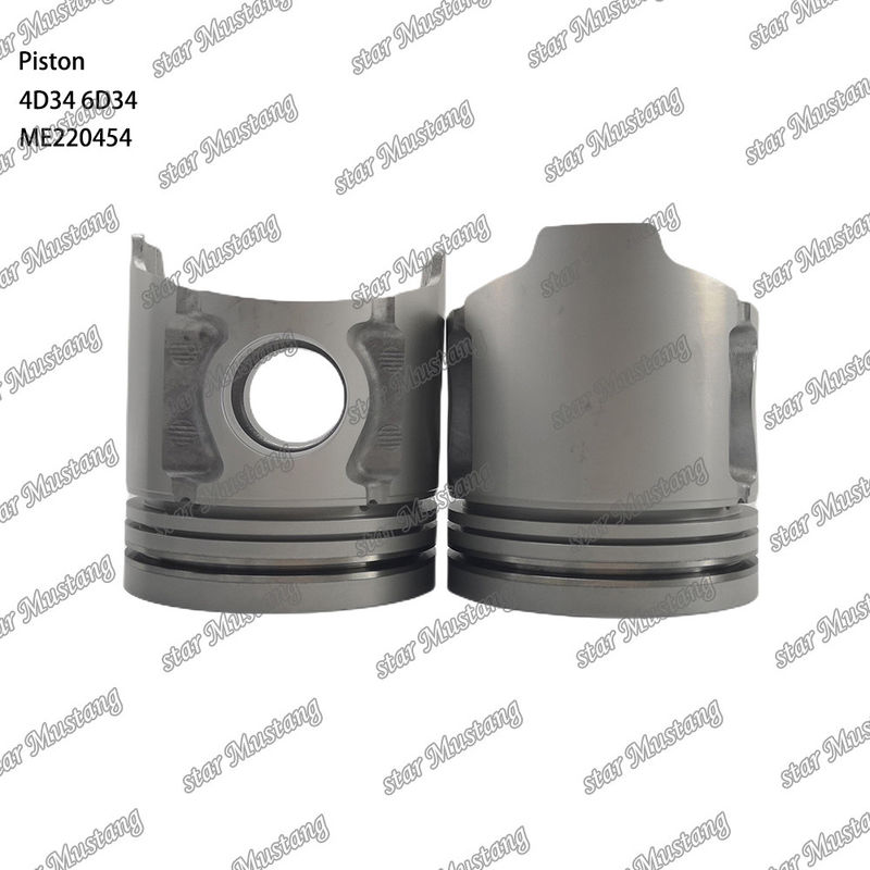 6D34 Motor Kolven Pin Hole 36mm Met Alfin Met Olie Gallery ME220454 Voor Mitsubishi motor onderdelen