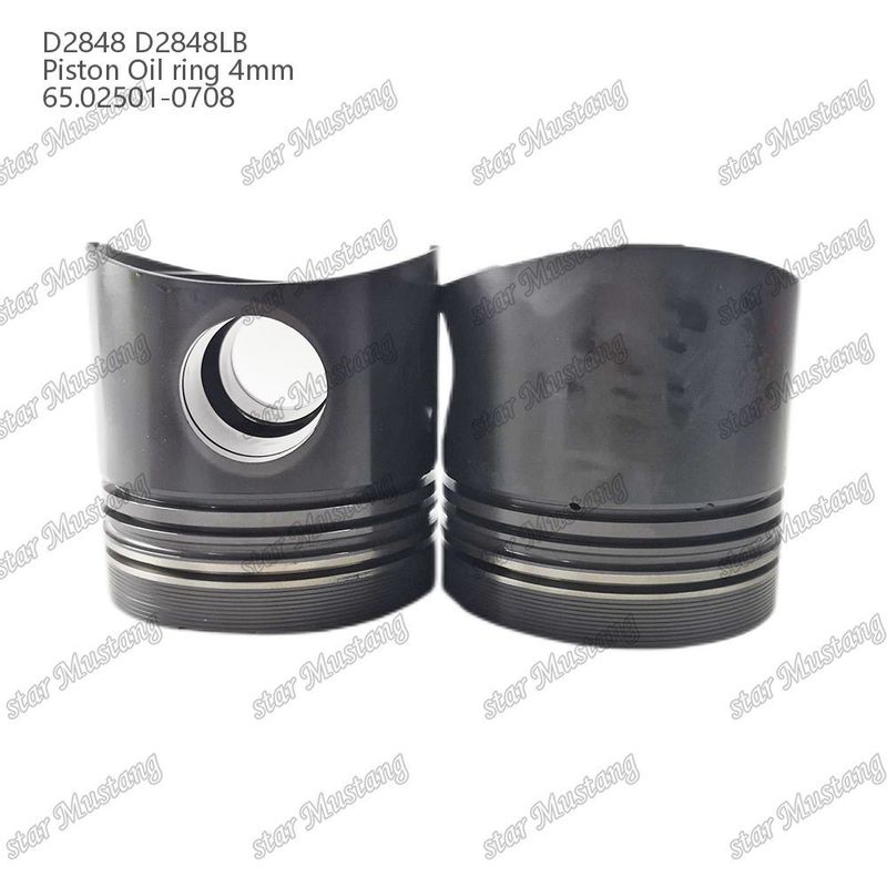 Kolven D2848 D2848LB Olie ring 4mm 65.02501-0708 Voor Doosan Diesel motor reparatieonderdelen