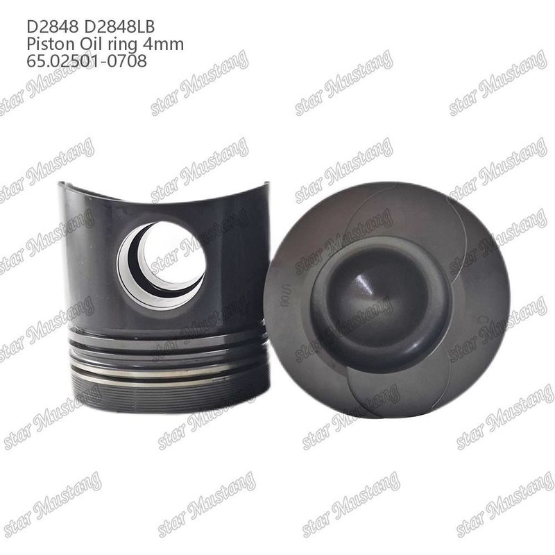 Kolven D2848 D2848LB Olie ring 4mm 65.02501-0708 Voor Doosan Diesel motor reparatieonderdelen