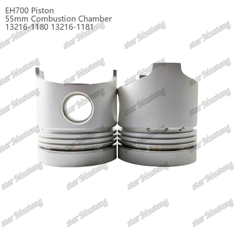 Kolven EH700 55 mm verbrandingskamer 13216-1181 13216-1180 Voor reparatieonderdelen van Hino dieselmotoren