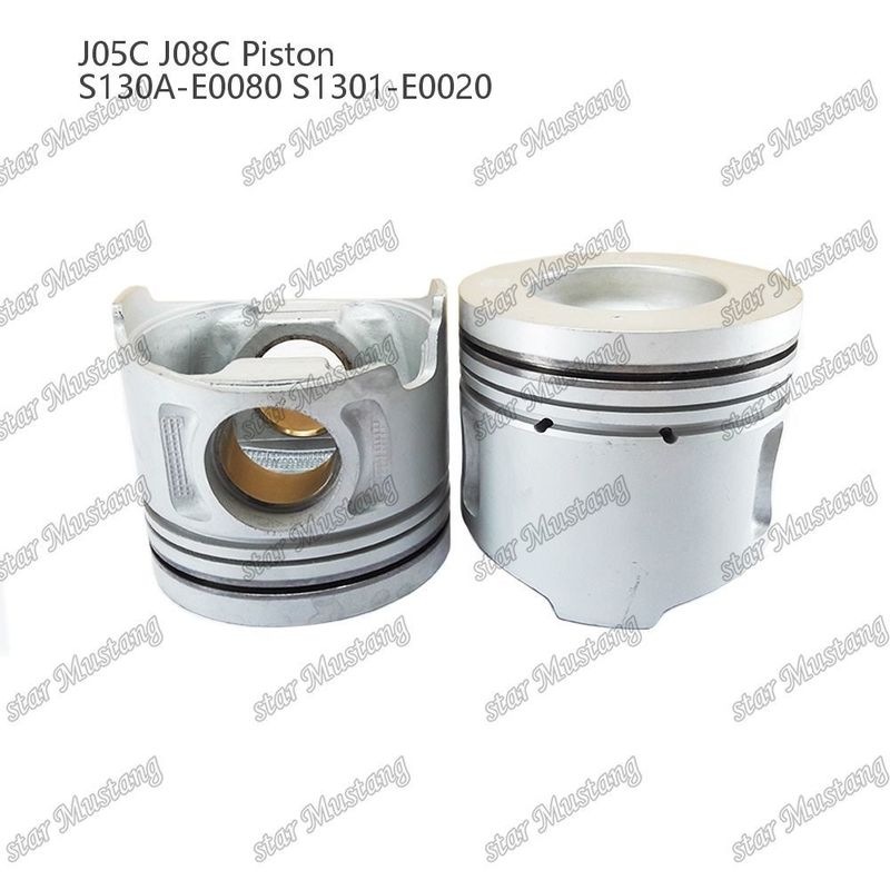 Kolven J05C J08C met koperen behuizing 65mm verbrandingskamer interne koeling S130A-E0080 S1301-E0020 Voor Hino
