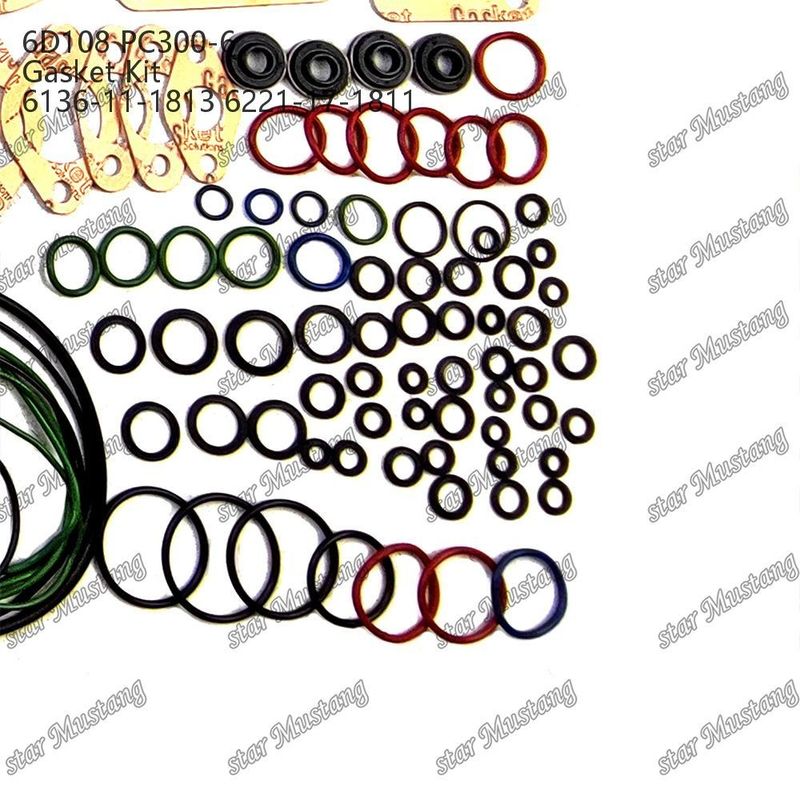 Volledige pakket 6D108 PC300-6 6136-11-1813 6221-17-1811 Pakket voor reparatieonderdelen van Komatsu dieselmotoren