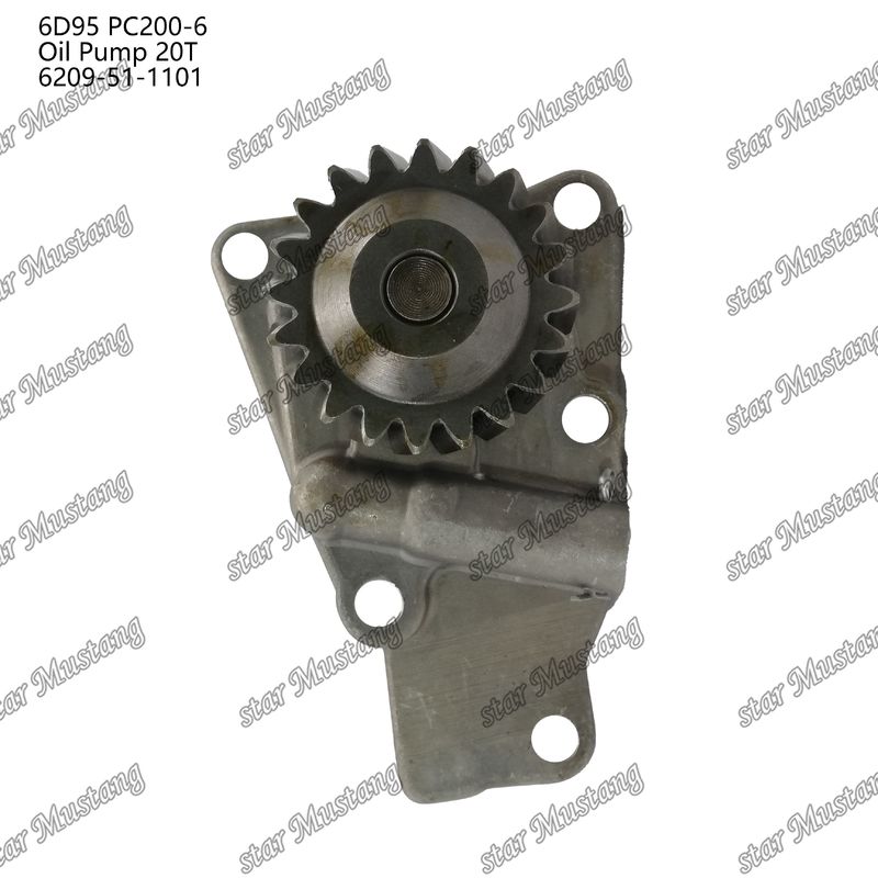 Oliepomp 6D95 PC200-6 20T 6209-51-1101 Voor Kumatsu motoren