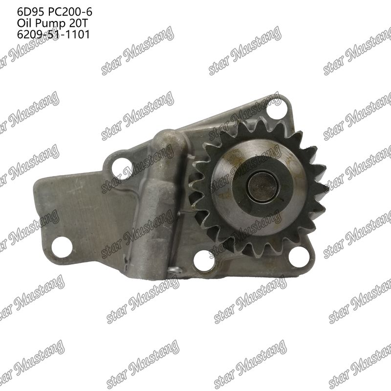 Oliepomp 6D95 PC200-6 20T 6209-51-1101 Voor Kumatsu motoren