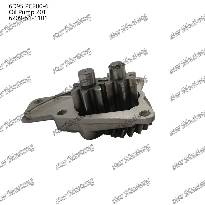 Oliepomp 6D95 PC200-6 20T 6209-51-1101 Voor Kumatsu motoren