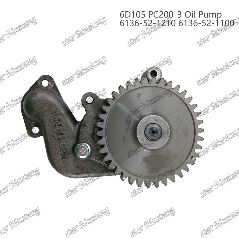 Oliepomp 6D105 PC200-3 6136-52-1210 6136-52-1100 Voor Kumatsu motoren