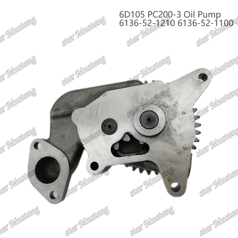 Oliepomp 6D105 PC200-3 6136-52-1210 6136-52-1100 Voor Kumatsu motoren