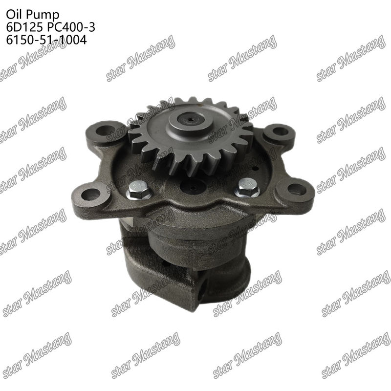 Oliepomp 6D125 PC400-3 Flat 6150-51-1004 Voor Kumatsu motor reserveonderdelen