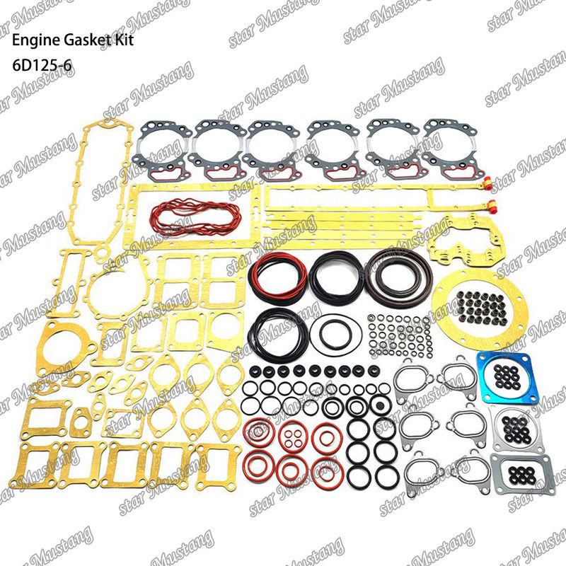 Volledige pakket 6D125-6 pakket voor reparatieonderdelen van Komatsu-dieselmotoren