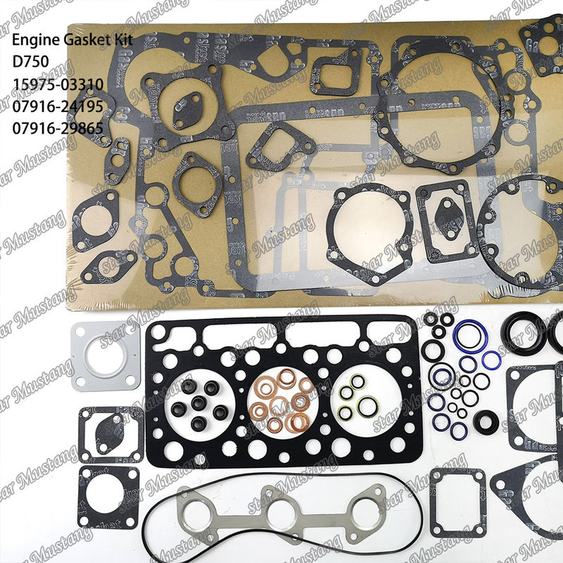 D750 Volledige pakkette set Hoofdpakket 15975-03310 Boven 07916-24195 Onder 07916-29865 Geschikt voor Kubota
