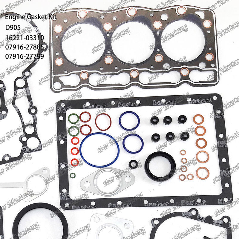 D905 Volledige pakketten set Hoofdpakket 16221-03310 Boven 07916-27885 Onder 07916-27799 Geschikt voor Kubota