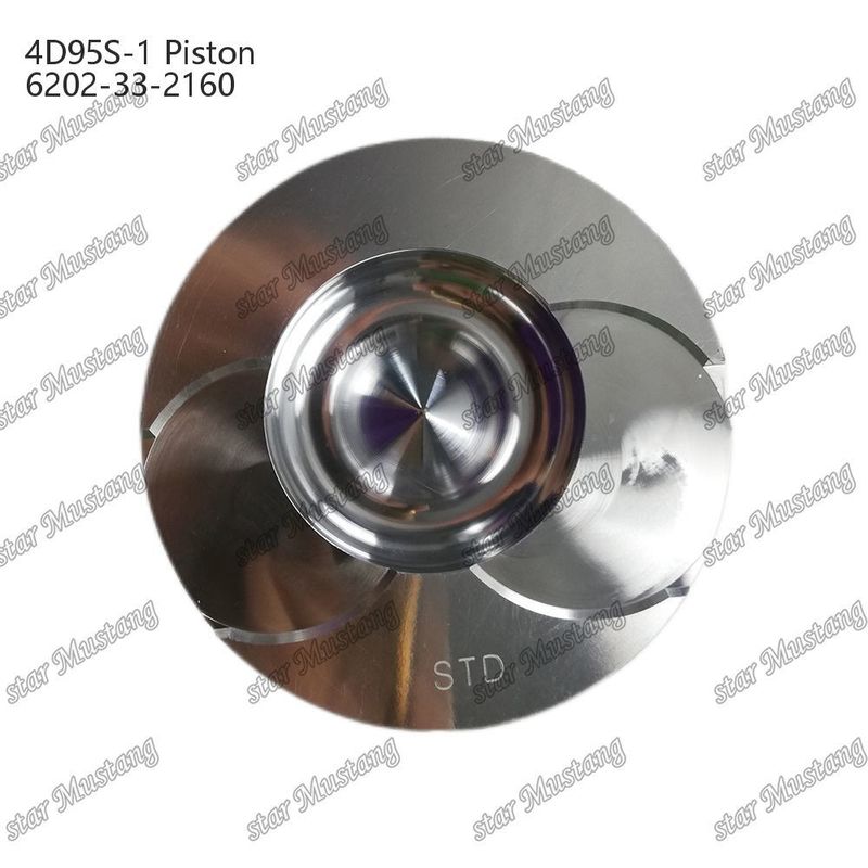 Kolven 4D95S-1 104 mm hoog, ronde bodem 51 mm verbrandingskamer 6202-33-2160 Voor Kumatsu motor onderdelen