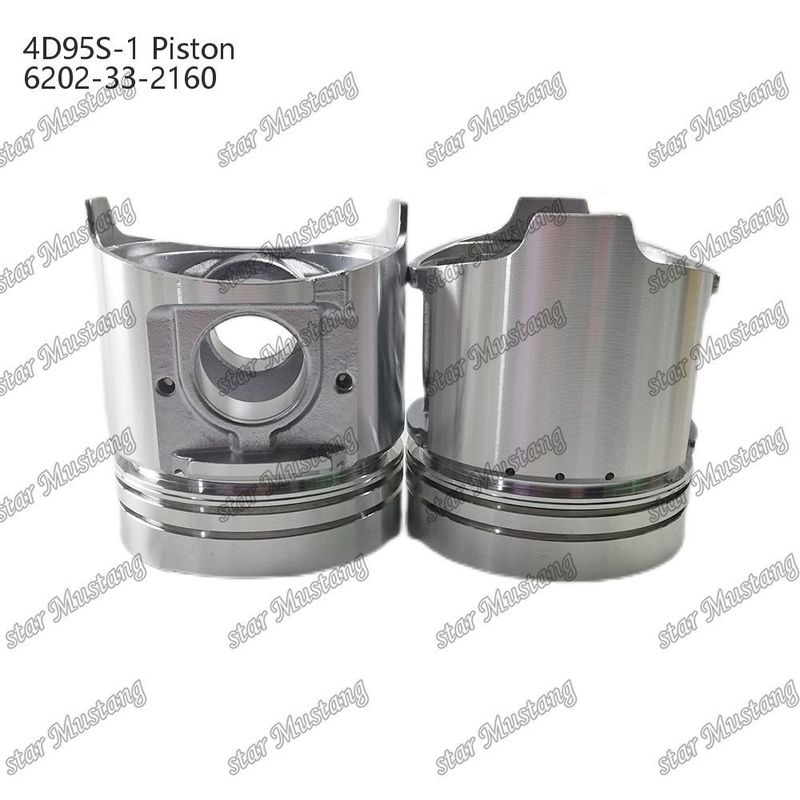 Kolven 4D95S-1 104 mm hoog, ronde bodem 51 mm verbrandingskamer 6202-33-2160 Voor Kumatsu motor onderdelen