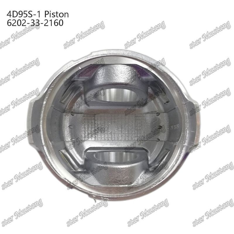 Kolven 4D95S-1 104 mm hoog, ronde bodem 51 mm verbrandingskamer 6202-33-2160 Voor Kumatsu motor onderdelen