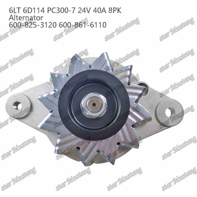 Dynamo 6LT 6D114 PC300-7 24V 40A 8PK 600-825-3120 600-861-6110