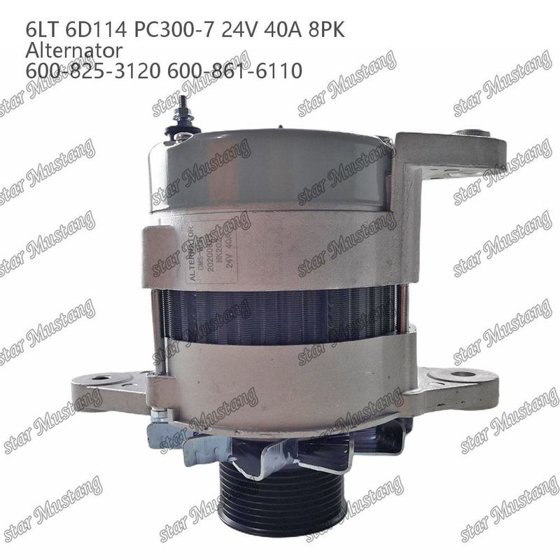 Dynamo 6LT 6D114 PC300-7 24V 40A 8PK 600-825-3120 600-861-6110