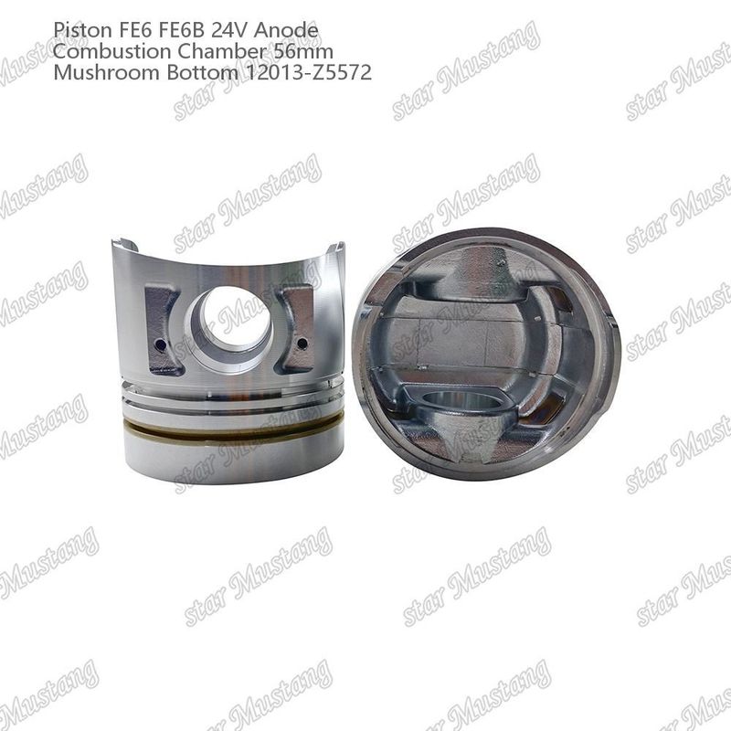 Kolven FE6 FE6B 24V Verbrandingskamer 56mm Champignon bodem anode 12013-Z5572 Voor Nissan motor onderdelen