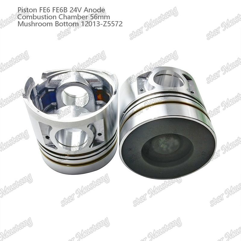 Kolven FE6 FE6B 24V Verbrandingskamer 56mm Champignon bodem anode 12013-Z5572 Voor Nissan motor onderdelen