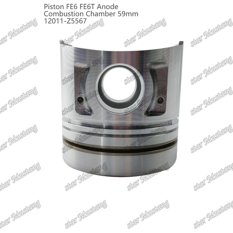 Kolven FE6 FE6T Verbrandingskamer 59mm Puntige onderkant Anode 3x2x4mm 12011-Z5567 Voor Mitsubishi motor reserveonderdelen