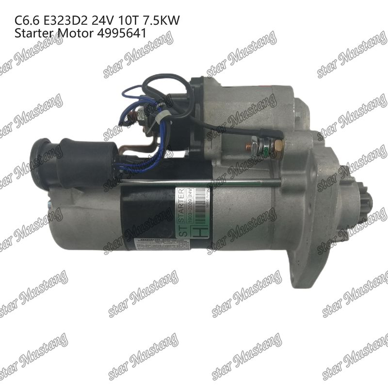 Motorstartermotor C6.6 E323D2 24V 10T 7.5KW 4995641 Voor Caterpillar motor reserveonderdelen