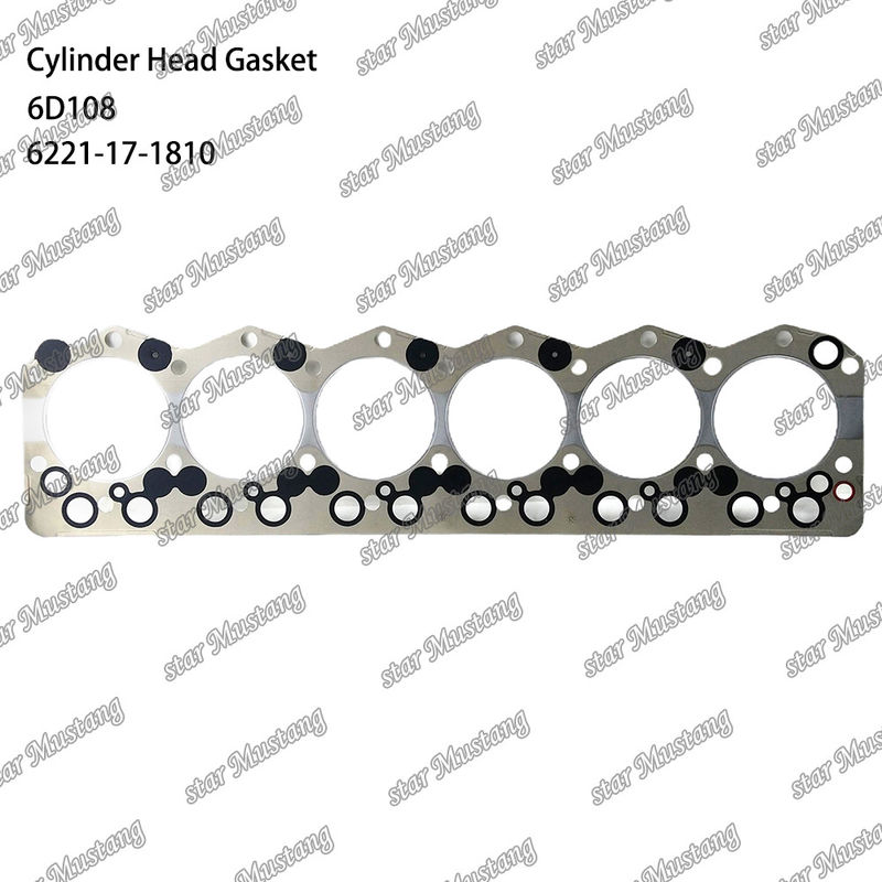 Gaskets 6D108 6221-17-1810 6221-11-1811 voor KUMATSU motoren