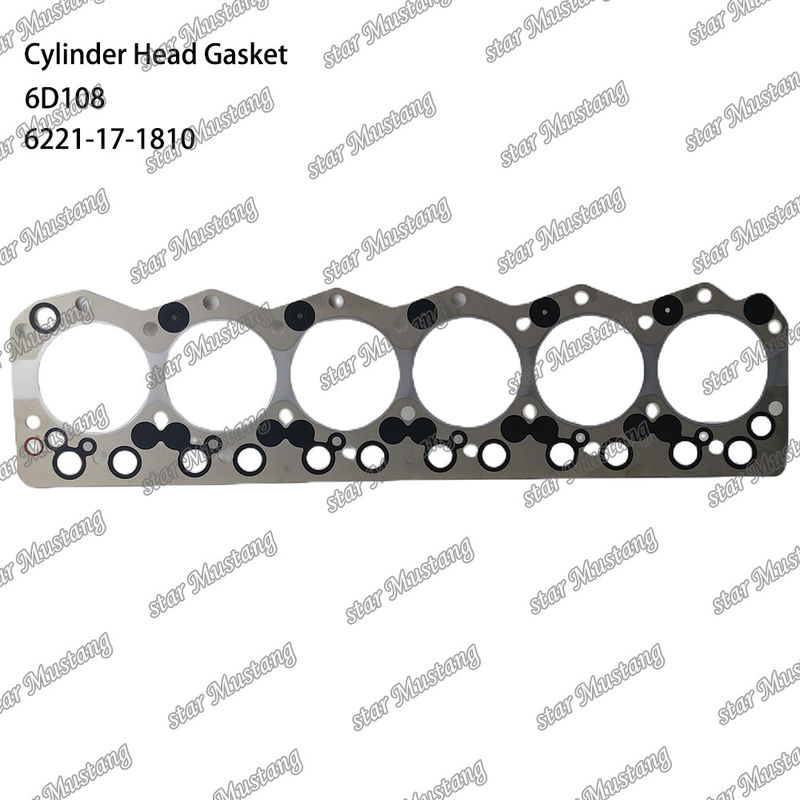 Gaskets 6D108 6221-17-1810 6221-11-1811 voor KUMATSU motoren