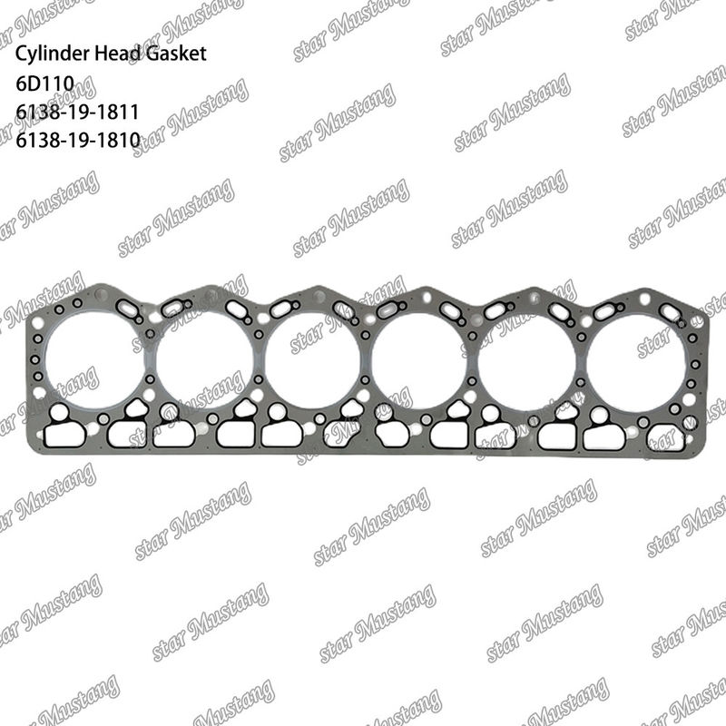Gaskets 6D110 6138-19-1811 6138-19-1810 voor KUMATSU motoren