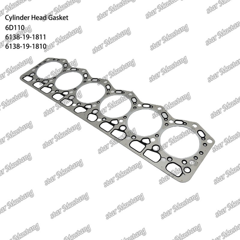 Gaskets 6D110 6138-19-1811 6138-19-1810 voor KUMATSU motoren