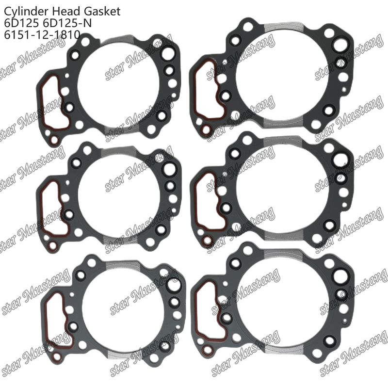 Gaskets 6D125 6D125-N 6151-12-1810 voor KUMATSU motoren