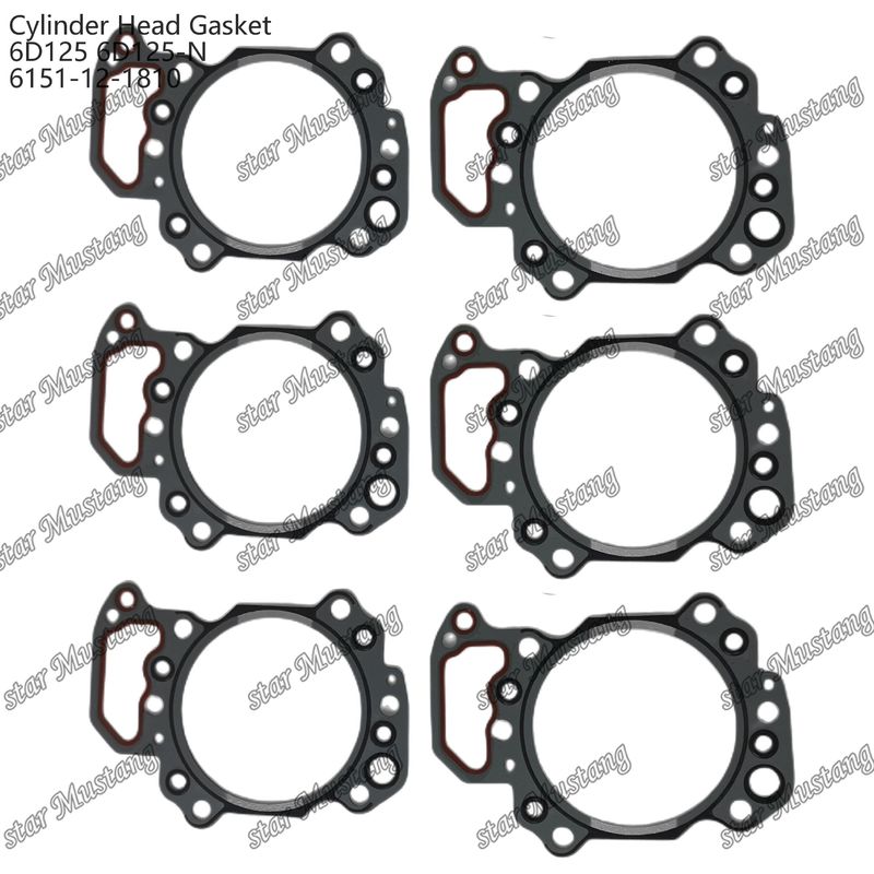 Gaskets 6D125 6D125-N 6151-12-1810 voor KUMATSU motoren
