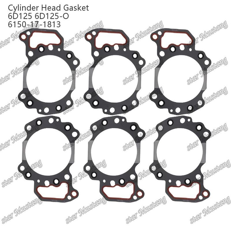 Gaskets 6D125 6D125-O 6150-17-1813 voor KUMATSU motoren