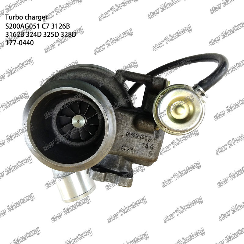 Turbocompressor S200AG051 C7 3126B 3162B 324D 325D 328D 177-0440 Motoronderdeel met integrale structuur en 6 maanden