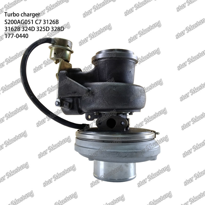 Turbocompressor S200AG051 C7 3126B 3162B 324D 325D 328D 177-0440 Motoronderdeel met integrale structuur en 6 maanden