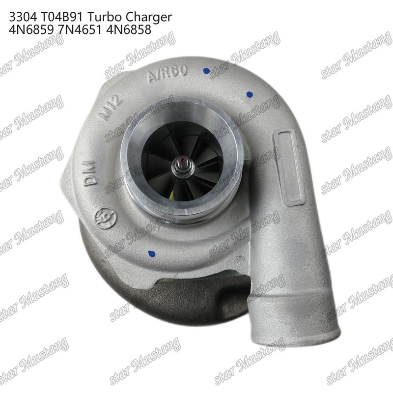 Turbocompressor T04B91 3304 4N6859 7N4651 4N6858 Motordeel met integrale structuur en 6 maanden
