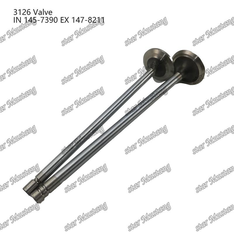 Valve 3126 Inlaat 145-7390 Uitlaat 147-8211 Geschikt voor Caterpillar motor onderdelen