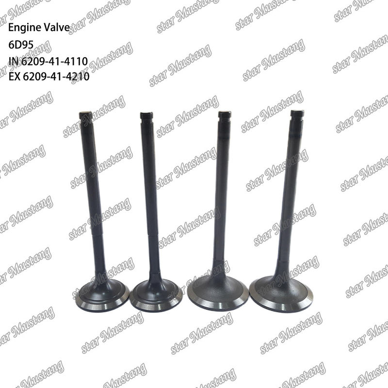 Valve 6D95 IN 6209-41-4110 EX 6209-41-4210 Geschikt voor Komatsu motoren